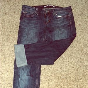 Joes Cropped Cuffed Jeans Sz 28
